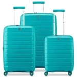 Roncato B-Flying Move 4 Rollen Kofferset 3-teilig mit Dehnfalte gr&uuml;n
