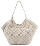 FredsBruder Hey Lovely Schultertasche Leder 48 cm weiss