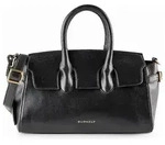 Burkely Demi Handtasche Leder 28 cm schwarz