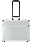 Dermata 2 Rollen Pilotentrolley 37 cm Laptopfach silberfarben