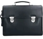 Picard Toscana Aktentasche Leder 42 cm Laptopfach schwarz