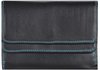 Mywalit Double Flap Wallet Geldbörse Leder 13 cm black-pace