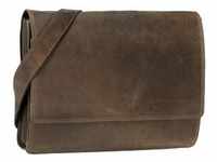 Harold's Antico Messenger Leder 38 cm Laptopfach taupe