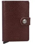 Secrid Miniwallet Vegetable Kreditkartenetui RFID Leder 6,5 cm braun