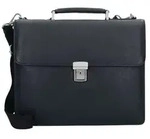 Leonhard Heyden Berlin Aktentasche Leder 38 cm Laptopfach schwarz