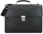 Leonhard Heyden Berlin Aktentasche Leder 40 cm Laptopfach schwarz