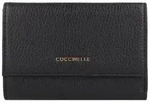 Coccinelle Metallic Soft Geldb&ouml;rse Leder 14 cm schwarz
