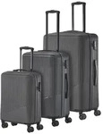 Travelite Bali 4 Rollen Kofferset 3-teilig grau