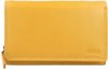 Mika Geldbörse Leder 15 cm gelb