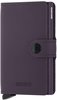 Secrid Miniwallet Kreditkartenetui RFID Schutz Leder 6.5 cm dark purple