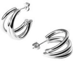 Purelei Creolen Core Collection Earring-Eono-Silver Edelstahl 89229813