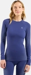 Odlo 196191, Odlo Performance Warm Damen Funktionsshirt (Blau XL Gr&ouml;&szlig;e)