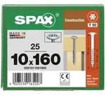 SPAX Tellerkopf T-STAR plus T50 WIROX 10x160 - 25 Stk