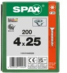 SPAX Senkkopf T-STAR plus - Vollgewinde WIROX A3J T20 - 4x25 - 200 Stk