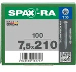 SPAX-RA Flachsenkkopf T-STAR plus Vollgewinde WIROX A3J 7,5x210 - 100 Stk