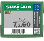 SPAX-RA Zylinderkopf T-STAR plus Vollgewinde WIROX A3J 7,5x60 - 100 Stk