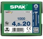 SPAX Senkkopf Kreuzschlitz Z - Vollgewinde WIROX A3J PZ2 - 4,5x20 - 1000 Stk