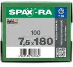 SPAX-RA Zylinderkopf T-STAR plus Vollgewinde WIROX A3J 7,5x180 - 100 Stk