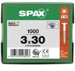 SPAX Senkkopf T-STAR plus - Teilgewinde WIROX A3J T10 - 3x30 - 1000 Stk