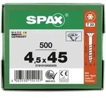 SPAX Senkkopf T-STAR plus - Teilgewinde WIROX A3J T20 - 4,5x45 - 500 Stk