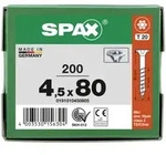 SPAX Senkkopf T-STAR plus - Teilgewinde WIROX A3J T20 - 4,5x80 - 200 Stk