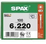SPAX Senkkopf T-STAR plus - Teilgewinde WIROX A3J T30 - 6x220 - 100 Stk