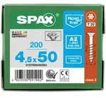 SPAX Senkkopf T-STAR plus - Teilgewinde Edelstahl rostfrei A2 1.4567 T20 - 4,5x50 -
