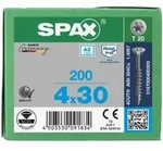 SPAX Senkkopf T-STAR plus - Teilgewinde Edelstahl rostfrei A2 1.4567 T20 - 4x30 - 200