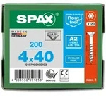 SPAX Senkkopf T-STAR plus - Teilgewinde Edelstahl rostfrei A2 1.4567 T20 - 4x40 - 200