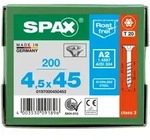 SPAX Senkkopf T-STAR plus - Teilgewinde Edelstahl rostfrei A2 1.4567 T20 - 4,5x45 -