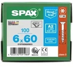 SPAX Senkkopf T-STAR plus - Teilgewinde Edelstahl rostfrei A2 1.4567 T30 - 6x60 - 100