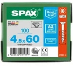SPAX Senkkopf T-STAR plus - Teilgewinde Edelstahl rostfrei A2 1.4567 T20 - 4,5x60 -