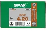 SPAX R&uuml;ckwandschraube Kreuzschlitz Z 4CUT Vollgewinde WIROX A3J 4x20 - 2000 Stk
