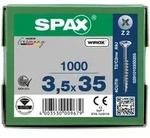 SPAX Senkkopf Kreuzschlitz Z - Teilgewinde WIROX A3J PZ2 - 3,5x35 - 1000 Stk