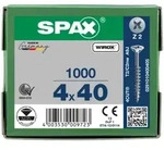 SPAX Senkkopf Kreuzschlitz Z - Teilgewinde WIROX A3J PZ2 - 4x40 - 1000 Stk