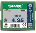 SPAX Senkkopf Kreuzschlitz Z - Teilgewinde WIROX A3J PZ2 - 4x35 - 1000 Stk