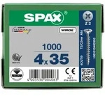 SPAX Senkkopf Kreuzschlitz Z - Vollgewinde WIROX A3J PZ2 - 4x35 - 1000 Stk