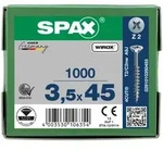 SPAX Senkkopf Kreuzschlitz Z - Teilgewinde WIROX A3J PZ2 - 3,5x45 - 1000 Stk