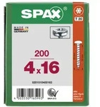 SPAX Halbrundkopf T-STAR plus 4CUT Vollgewinde WIROX A3J 4x16 - 200 Stk