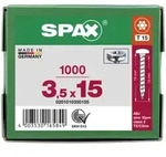 SPAX Halbrundkopf T-STAR plus 4CUT Vollgewinde WIROX A3J 3,5x15 - 1000 Stk