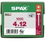 SPAX Halbrundkopf T-STAR plus 4CUT Vollgewinde WIROX A3J 4x12 - 1000 Stk