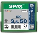 SPAX Senkkopf Kreuzschlitz Z - Vollgewinde WIROX A3J PZ2 - 3,5x50 - 500 Stk