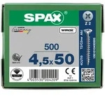 SPAX Senkkopf Kreuzschlitz Z - Vollgewinde WIROX A3J PZ2 - 4,5x50 - 500 Stk