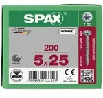 SPAX Halbrundkopf T-STAR plus 4CUT Vollgewinde WIROX A3J 5x25 - 200 Stk