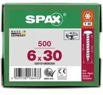 SPAX Halbrundkopf T-STAR plus 4CUT Vollgewinde Galvanisch blank verzinkt A2J 6x30 -
