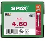 SPAX Halbrundkopf T-STAR plus 4CUT Vollgewinde Galvanisch blank verzinkt A2J 4x60 -