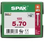 SPAX Halbrundkopf T-STAR plus 4CUT Vollgewinde WIROX A3J 5x70 - 100 Stk