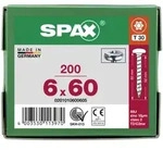 SPAX Halbrundkopf T-STAR plus 4CUT Vollgewinde Galvanisch blank verzinkt A3J 6x60 -