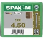 SPAX-M Senkkopf T-STAR plus - Kleiner Fr&auml;skopf Teilgewinde WIROX A3J T20 - 4x50 -