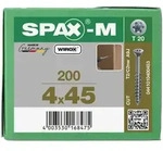 SPAX-M Senkkopf T-STAR plus - Kleiner Fr&auml;skopf Teilgewinde WIROX A3J T20 - 4x45 -